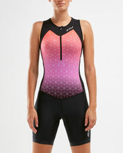 Cargar imagen en el visor de la galería, 2XU Trisuit Active - Mujer - Triatlon Mexico - Front - PinkBlack