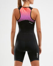 Cargar imagen en el visor de la galería, 2XU Trisuit Active - Mujer - Triatlon Mexico - Back - PinkBlack