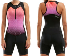 Cargar imagen en el visor de la galería, 2XU Trisuit Active - Mujer - Triatlon Mexico - FullView - PinkBlack