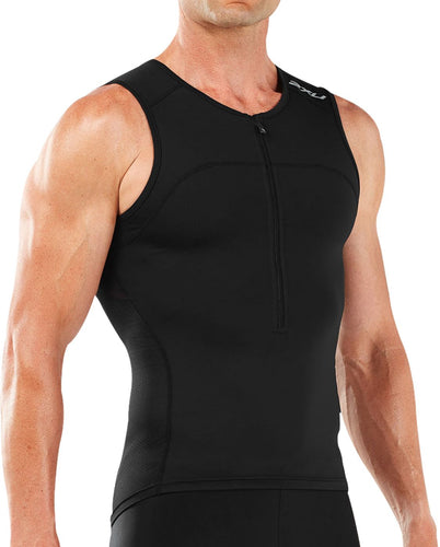 2XU TriTop Active - Black - Triatlon Mexico - Hombre - Front1