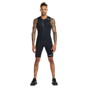 Trisuit AERO 2XU Triatlón México - BLK/WHT - Front3